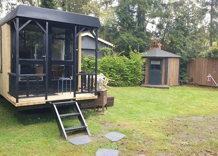 Pipowagen Bed bij Bos